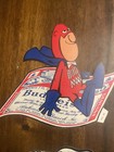 1973 Vintage Budweiser Bud Man Paper Sticker Set Lot Of 8 Nos