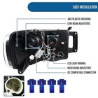 - Fits 2002-2005 Dodge Ram 1500 2500 3500 Projector Headlights