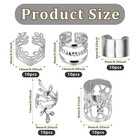 50 Pcs Silver Dreadlock Beads Locs Accessories  Jewelry For Braids  Hair Dreadlo