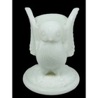 Westmoreland Baby Owl Milk Glass Toothpick Holder