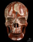 Lifesized 6 9  Red Jasper Hand Carved Crystal Skull  Super Realistic  Healing