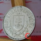 Slovakia  1941  20 Korun  Silver Coin  St  Cyril And St  Methodius  Aunc