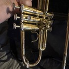 Getzen Bb Trumpet Brass Lacquered 3 Valves Case Mouthpiece Finger Hook Water Key