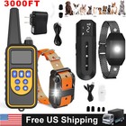 3000 Ft Remote Dog Shock Training Collar Rechargeable Waterproof Lcd Pet Trainer