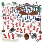 Bmc Revolutionary War Battle Of Bunker Hill 115 Plastic Army Soldier Box Playset