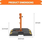 1 Pack Traffic Roll-up Sign Stand With Rubber Base  Portable Road Safety Display