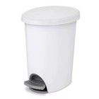 2 6 Gallon Trash Can  Ultra Step On Bathroom Trash Can  White