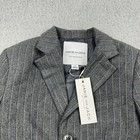 Janie And Jack Blazer Boys Toddlers 3 Gray Striped Sports Coat Holiday 2