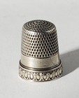 Antique Sterling Silver Egg   Dart - Simon Bros Priscilla Thimble Pat May 31  98