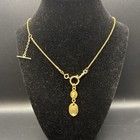 Vintage 12k Gold Filled Pocket Watch Chain Fob  Dog Clip  T-bar  O-ring  Cameo
