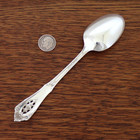 Wallace Rose Point Sterling Silver Teaspoon Tea Spoon 6  Lg No Mono 26 Grams