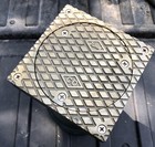 Zurn 4   Floor Cleanout Drain Cast Iron Clean Out 56376-3 Brass Top