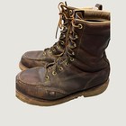 Thorogood American Heritage 804-4378 Saftytoe Work Boots Brown Leather Men 8 Ee