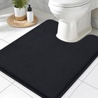 Memory Foam Toilet Rug U-shaped 24x20 Extra Soft Absorbent Non-slip Contour Mat