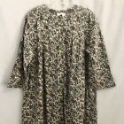 Hilo Hattie Floral Cotton Maxi Dress Muumuu Plus Size 18 Vintage 80s