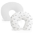 2 Pack Nursing Pillow Covers  Stretchy And Soft Nursing Cover For Breastfeedi   