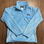 Patagonia Women s Fleece Pullover Snap T  Baby Blue Polartec Thermal Pro Medium