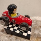 Vintage Betty Boop Salt And Pepper Shakers Coca Cola Race Car  New In Box   C1