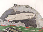 Uss Macon Airship Commemorative Airship Cushion Akron  Ohio Airport Hangar Rare