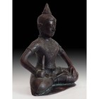 Antique Burmese Bronze Guardian Nat Min Kyawzwa Lokapala Buddha Statue 8   h             