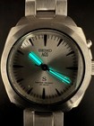 Seiko Sus Kinetic Men s Silver Dial Date 35mm Quartz Watch 5m42-0e50