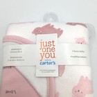 Carter s Just One You Burp Cloths Pack Of 4 Pink White Bear Stars Sky Baby Girl
