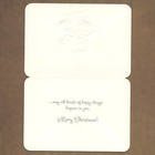 Unused Vintage Ambassador Christmas Card  Cute Winter Animals Rabbits Bird Snow