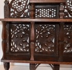 Rare    Antique Anglo  Indian Carved Wood Mahogany Wall Shelf
