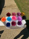 50 Glitter Roses Velvet Flower Box Personalized Birthday Anniversary Gift
