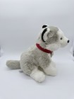 Fao Schwarz Plush Wolf Husky Stuffed Animal Puppy Dog Blue Eyes Realistic 9 5 