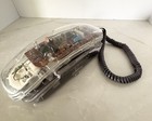 Vintage Retro Lonestar See Through-clear Telephone Model 911 Push Button Red Cor