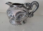  Chinese Export Silver Cream Pitcher From A Tea Set  Dragons  C  1890