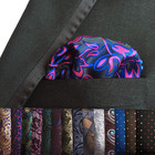 15 Pcs Pocket Squares Sets For Man Suit  Assorted Colors Men Suit