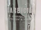 Vintage Barbicide Disinfectant Glass Jar Container King Research Inc 11    Tall