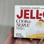 Vintage Jell-o Banana Cream Cook   Serve Box New Sealed Pudding   Pie Filling P1