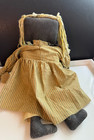 Vtg Primitive African American Ragdolls Handmade Primitive Folk Art Rustic