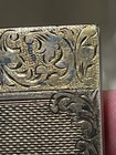 Antique Very Detailed Hand Engraved Continental Silver Cigarette Case  148 Grams