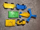 Fisher Price Vintage Little People Airport Accessories Helicopter Fuel Luggage 
