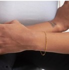 Monica Vinader 18k Gold Vermil Paperclip Chain Bracelet 
