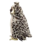 Hansa Owl Plush 22cm Brown Spotted Soft Stuffed Animal Rotating Head Japan