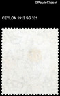 Ceylon 1912 Sg 321 King George V 100r Gray Blk Fiscal Used Fine