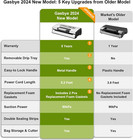Vacuum Sealer Machine  W  Double Heat Seal For Dry moist Food  Easy Lock Handle