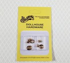 Dollhouse Brass Door Handles 4 Sets Houseworks  1146 1 12 Scale Miniature