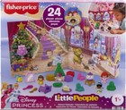 Fisher Price-disney Princess Advent Calendar Little People Limited Edition New  