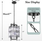  Black Crystal Kitchen Island Lighting  Farmhouse Chandeliers For Dining Room  