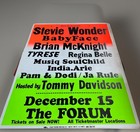 Colby Concert Poster Stevie Wonder Babyface Tyrese Jarule Musiq Forum House Full