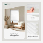 Cordless Mini Blinds For Indoor Windows - White Vinyl - 32 5  W X 72 