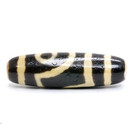 Tibetan Two-eye Ruyi Pattern Dzi Agate Bead Handmade Protective Amulet