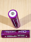 2 Vc Inr 14500 Li-mn 1000mah High Drain Rechargeable Battery 3 7v -button Top