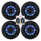  4  Genuine Marine 6 5  Full Range Marine Boat Speakers With Rgb Led Lighting
